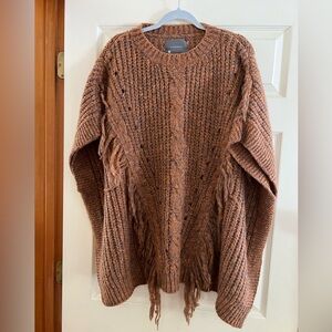 Anthropologie Knit Poncho Sweater